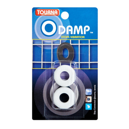 Touana O-Damp vibration dampener packaging with two white rings on a blue background