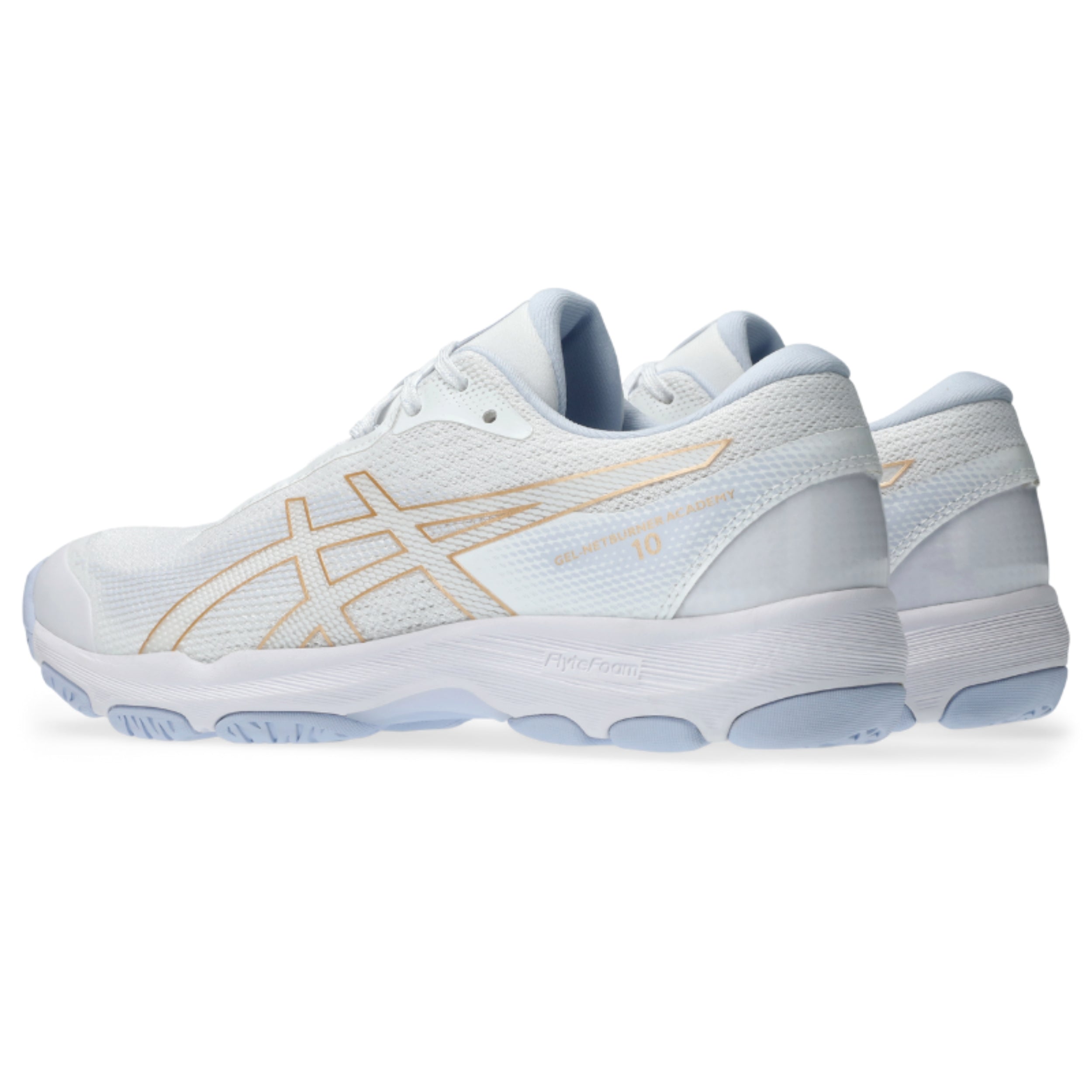 ASICS SHOE G-NETBURNER ACADEMY 10 WN WHITE/CHAMPAGNE (AW25