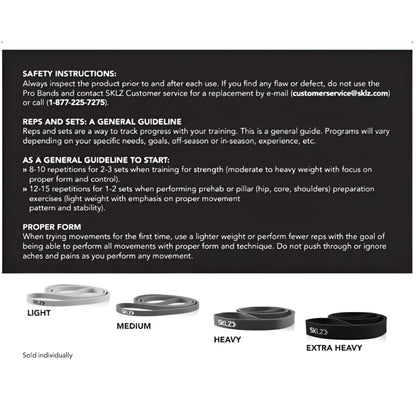 SKLZ PRO BAND 40INCH MEDIUM RESISTANCE RED