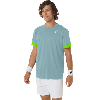 ASICS SHIRT TEE COURT SS MN TEAL TINT/ELECTRIC LIME (SS24)