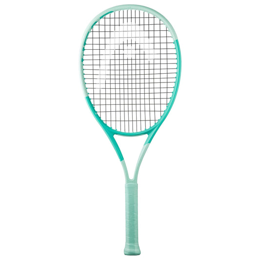 Head Tennis racket with a mint design on a white background