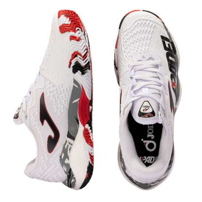 JOMA SHOE PADEL SMASH A1 MN WHITE/BLACK/RED (AW24)