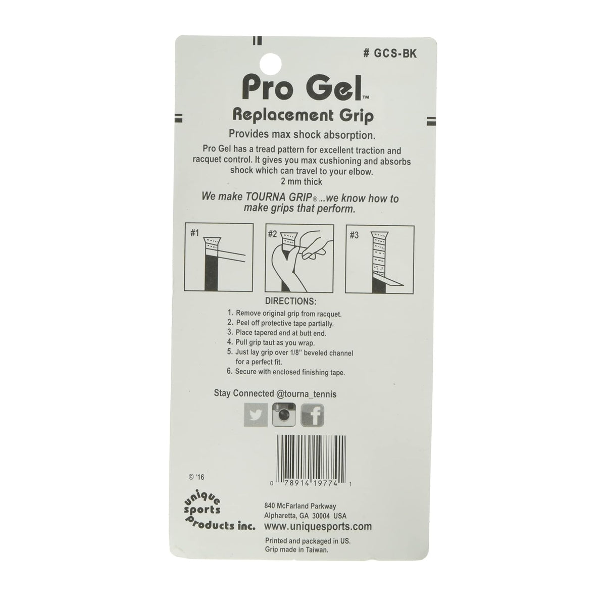 TOURNA GRIP REPLACEMENT TOUR 1.8MM BLK (TBD)
