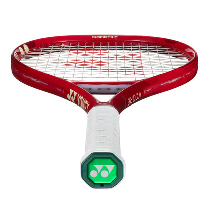 Red Yonex vcore Ace red racket on a white background