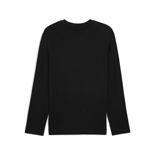 Black long-sleeve shirt on a white background