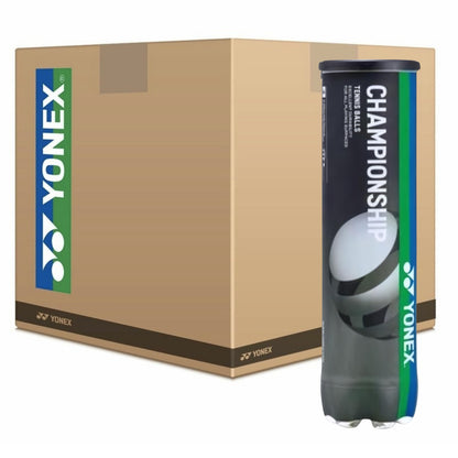 Yonex Championship tennis balls can and packaging on a white background