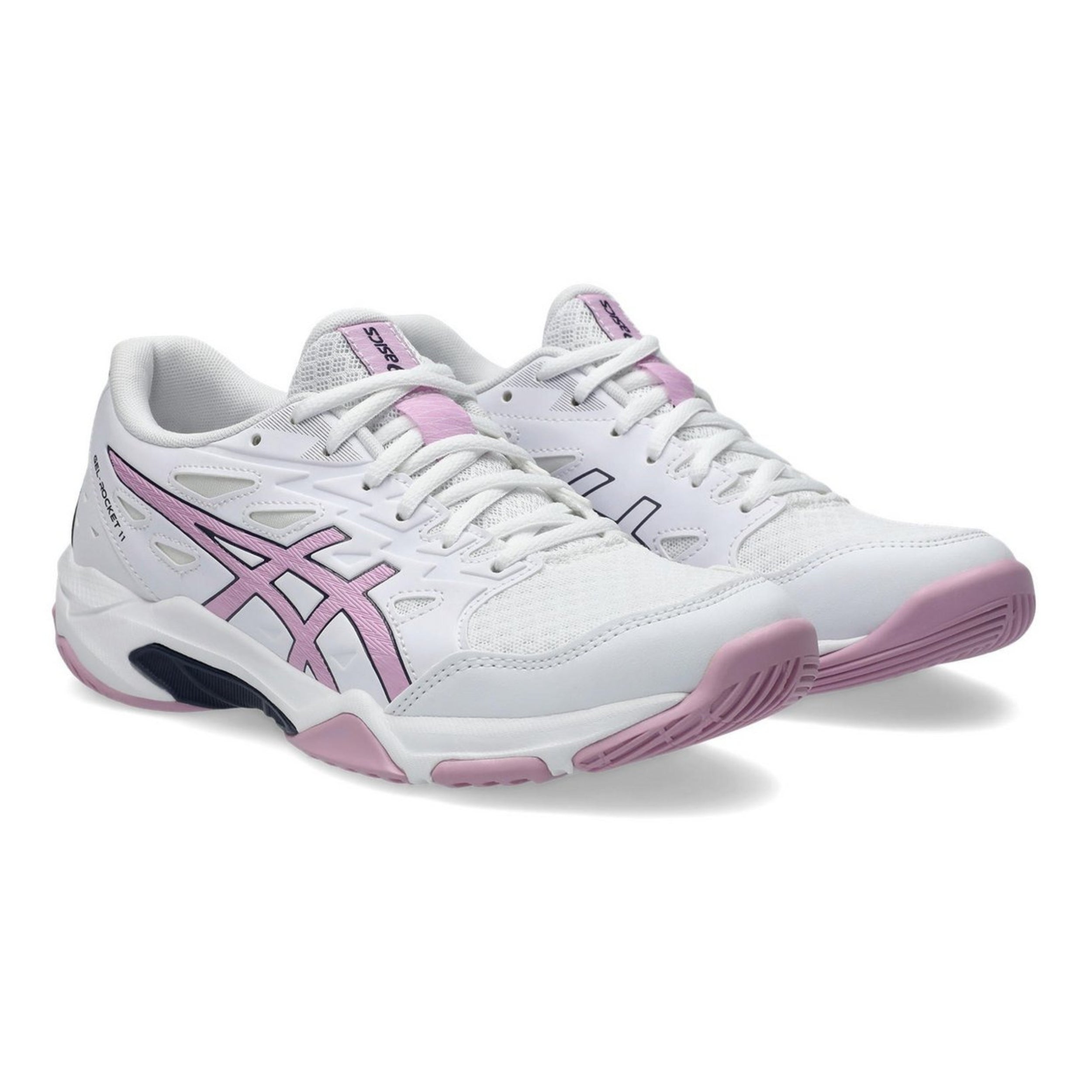 ASICS SHOE G-ROCKET 11 WN WHITE/LIGHT UBE (SS25) – Baseline Racquets