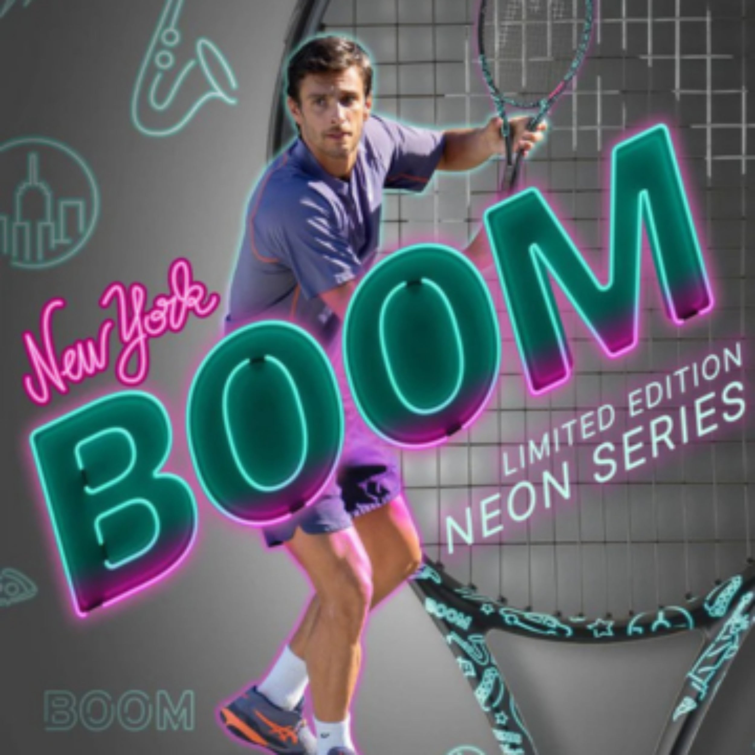 HEAD Auxetic2.0 BOOM MPL G2 新品未使用_B47 HEAD RACKET BOOM NEON AUX 2.0 MPL 16X19 270G – Baseline Racquets