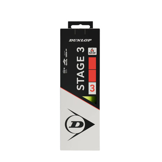 DUNLOP BALL TENNIS STAGE 3 RED / PACK (3)