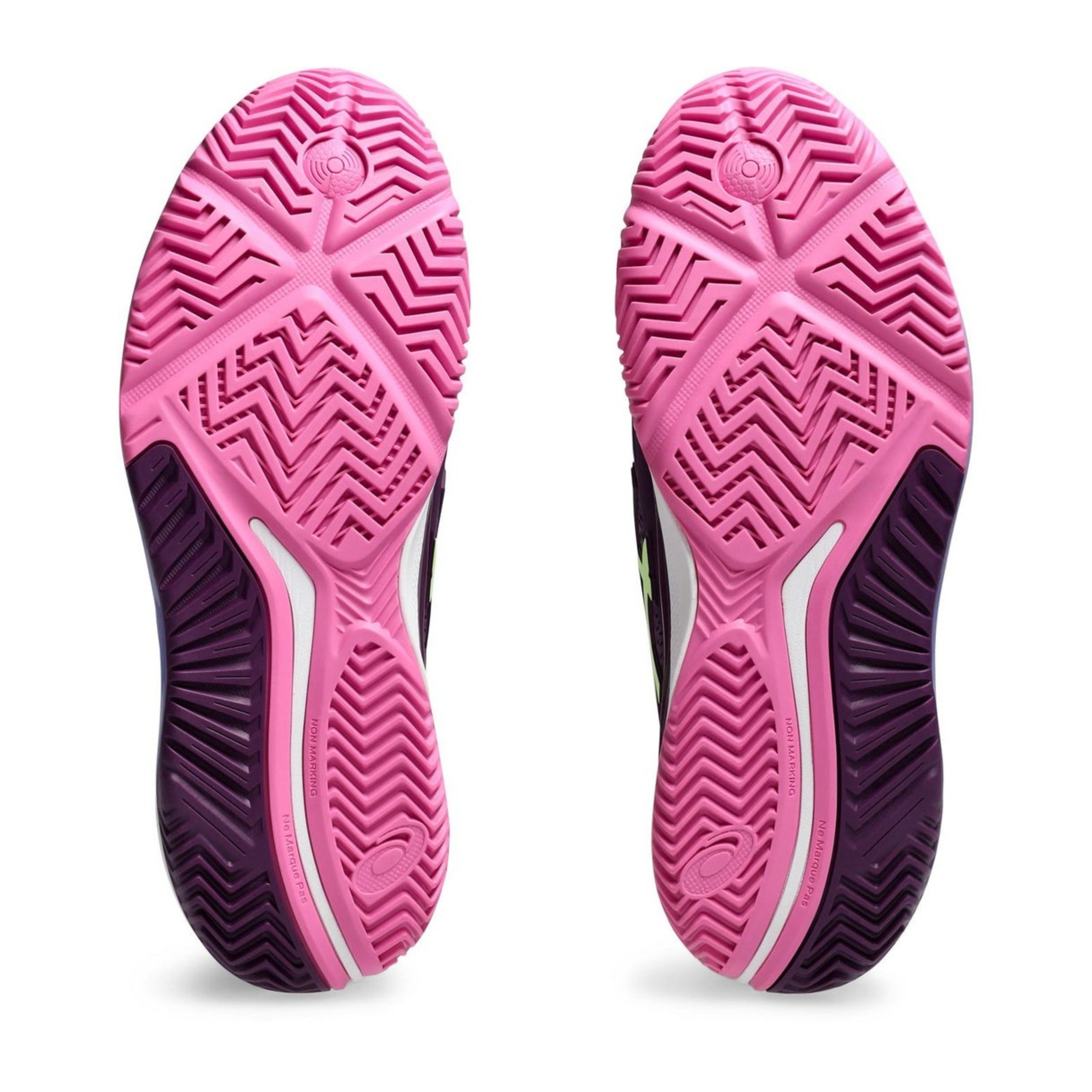 ASICS SHOE G-RESOLUTION 9 PADEL WN DEEP MAUVE/LIME GREEN (AW24