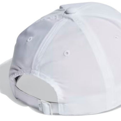 White Adidas cap on a white background