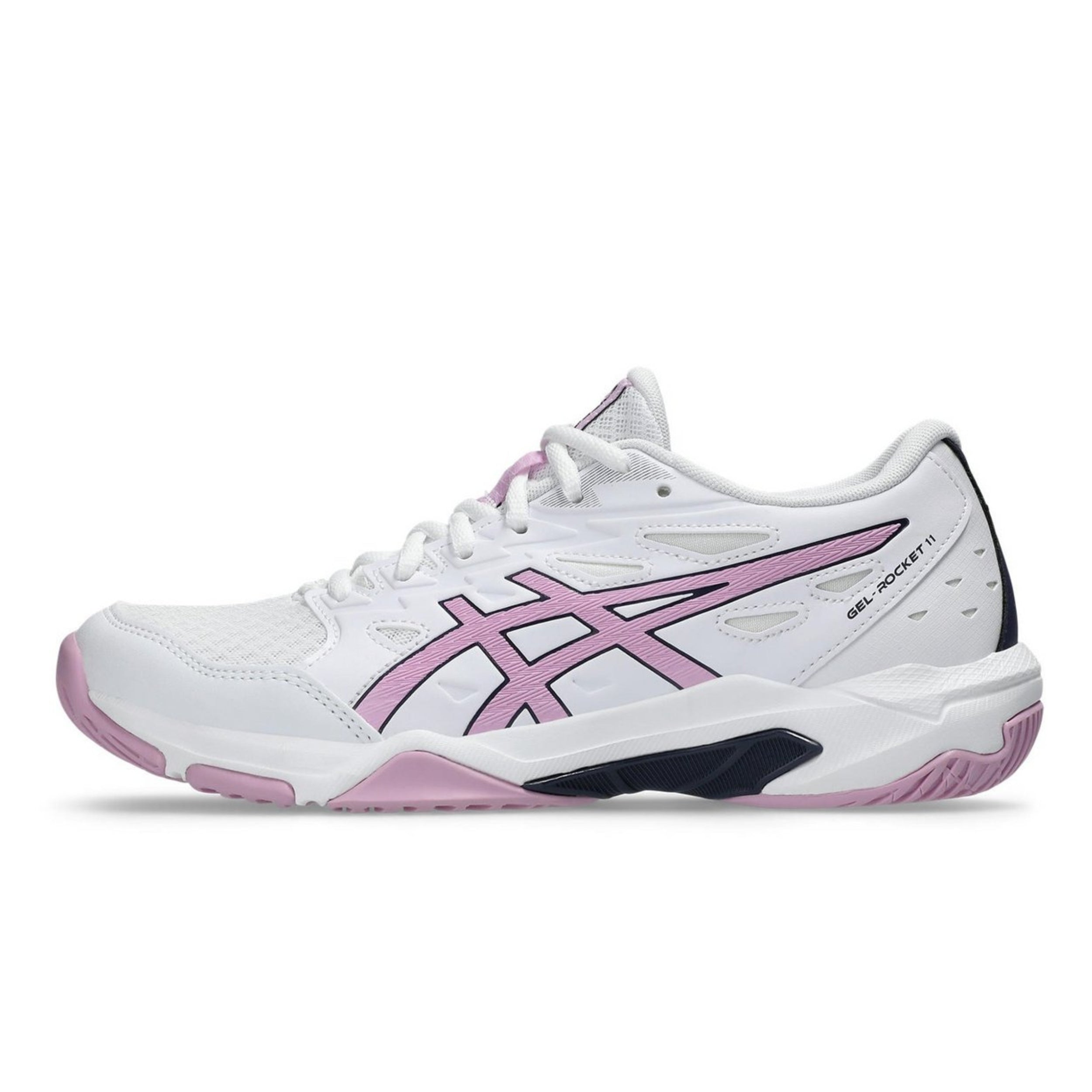 ASICS SHOE G-ROCKET 11 WN WHITE/LIGHT UBE (SS25) – Baseline Racquets