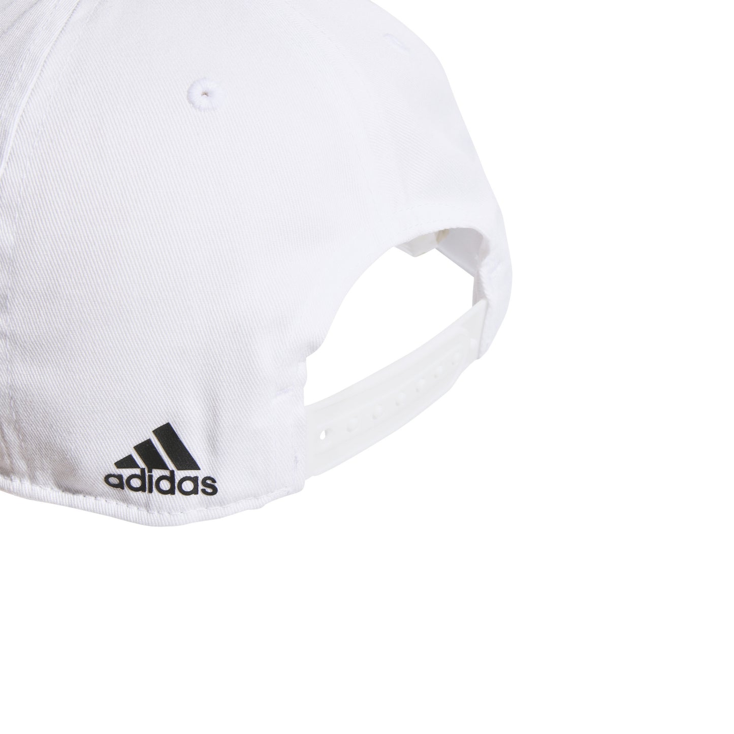 White Adidas cap on a white background