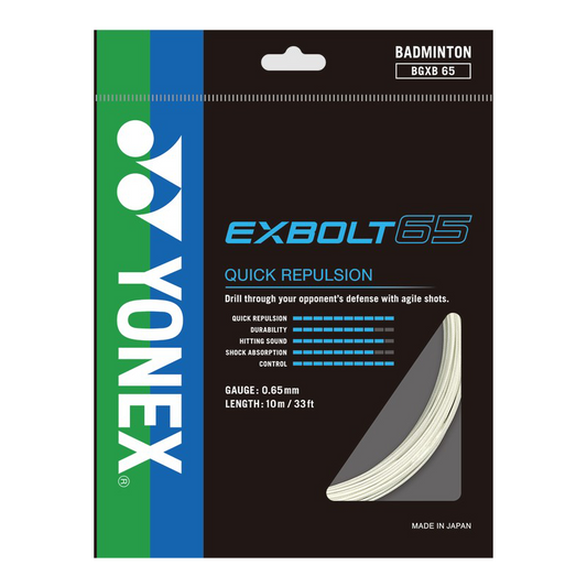 YONEX STRING BMT EXBOLT 65 0.65MM YEL SET